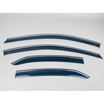 Дефлектори вікон Toyota Camry V70 2017+ Sedan з нерж. хром полоскою-1